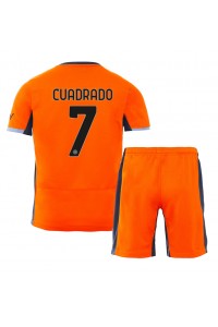 Fotbalové Dres Inter Milan Juan Cuadrado #7 Dětské Třetí Oblečení 2023-24 Krátký Rukáv (+ trenýrky)